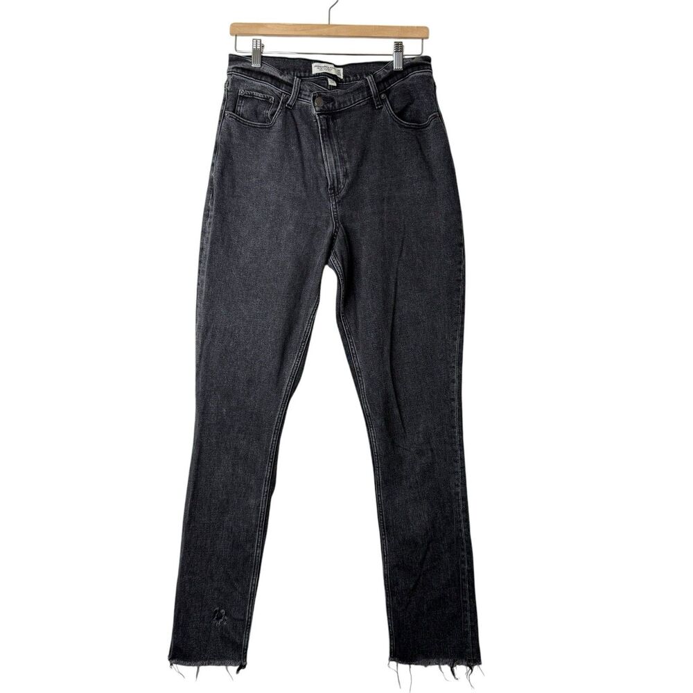 Abercrombie Fitch The 90's Slim Straight Ultra High Rise Curve Love Jeans 30